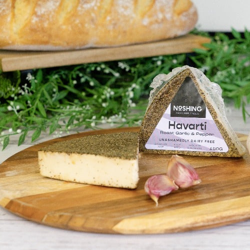 Havarti with Roast garlic and Black Pepper 150g (Dairy Free)