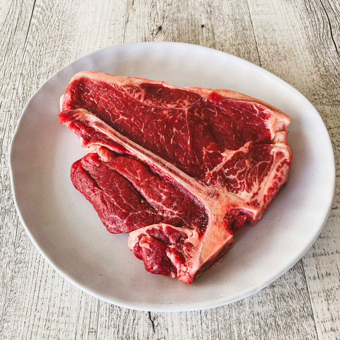 Fresh Beef T-Bone Steak - Approx 650g (Marble Score 5+)