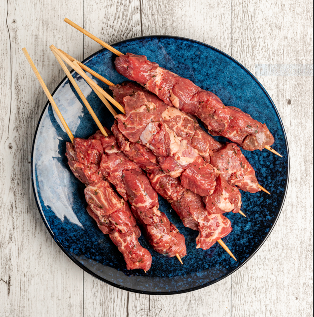 Beef Souvlaki Skewers - Approx 600g (6 pack)