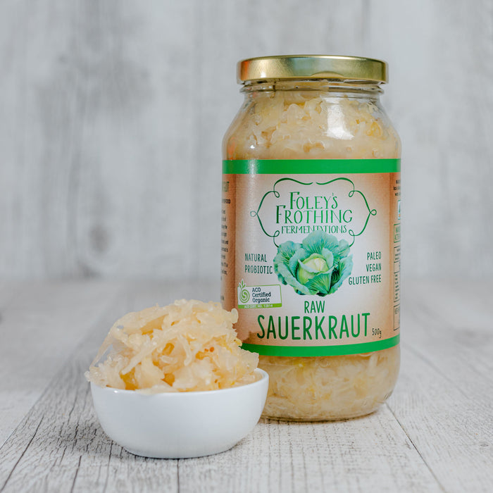 Foley’s Frothing Fermentations - Sauerkraut Raw - 500g
