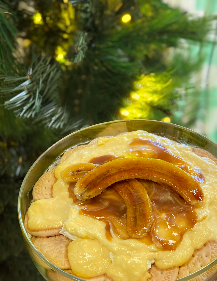 Image of a brûlée banana trifle