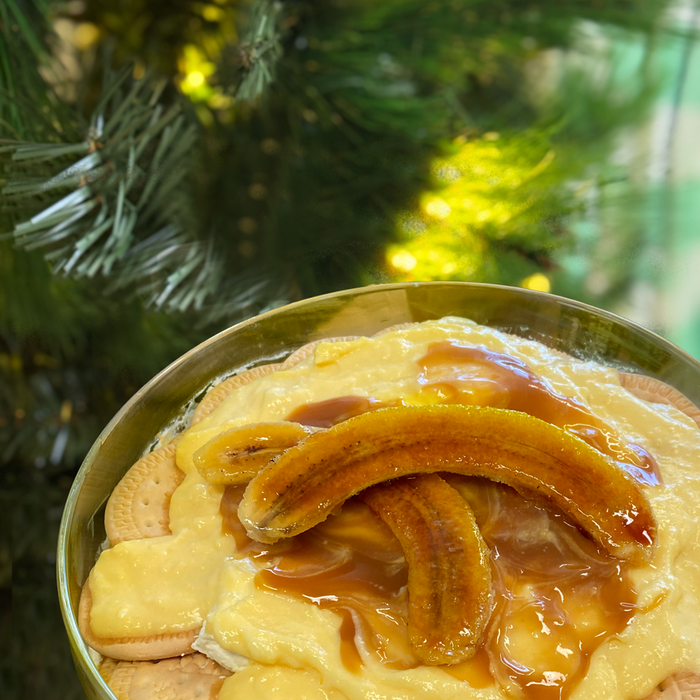 Image of a brûlée banana trifle