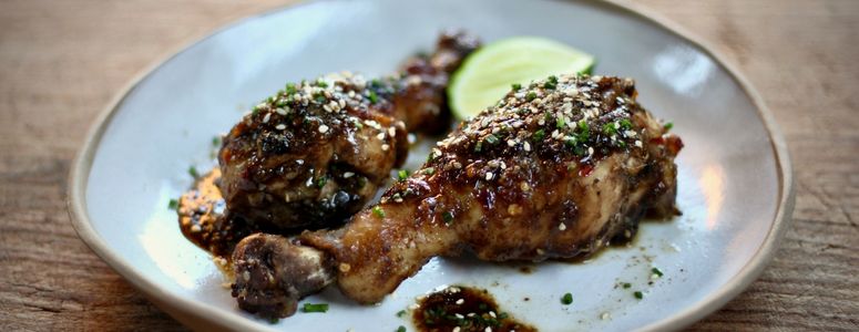 Chicken Drumsticks with Honey, Za'atar and Lemon
