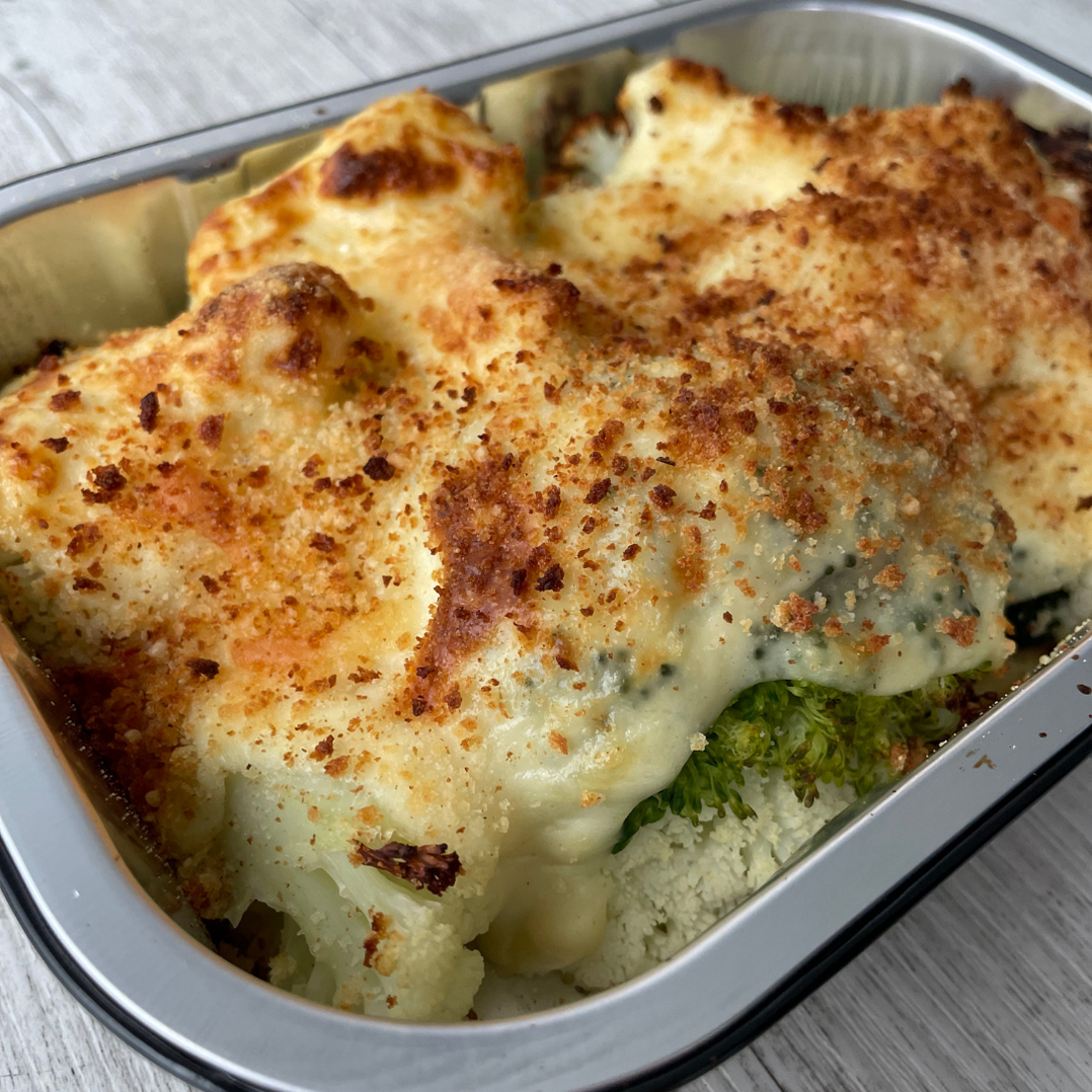 Broccoli + Cauliflower Béchamel Bake (500g) — Dirty Clean Food