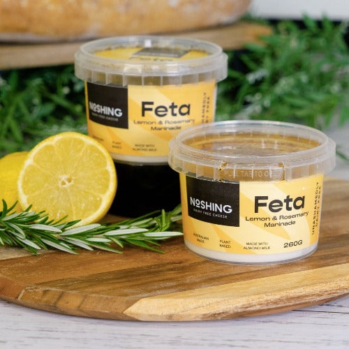 Marinated Feta with Lemon and Rosemary 280g (Dairy Free) — Dirty Clean Food