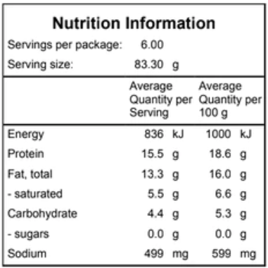 BBQ Beef Sausages - 600g