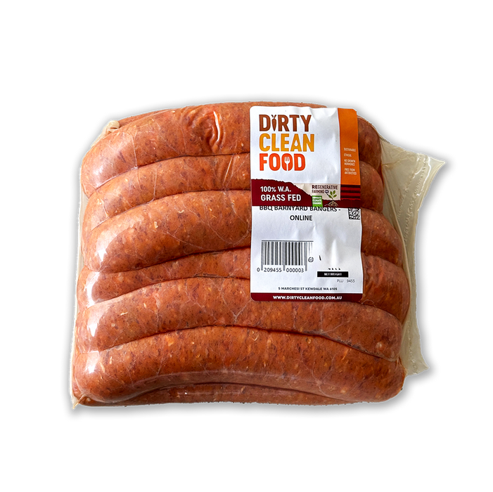 BBQ Barnyard Bangers (12 Pack) 1.2kg