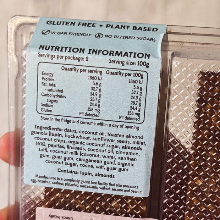 Raw Salted Caramel Slice (2 x 100g bars)