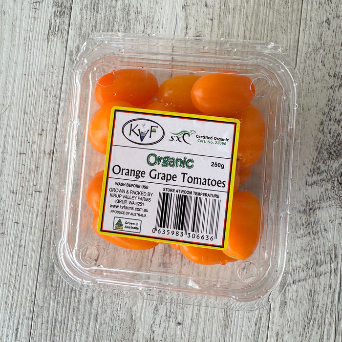 Organic Orange Grape Tomato Punnet (250g)