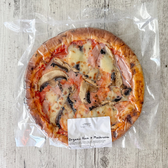 Ham + Mushroom Wood-fired Pizza