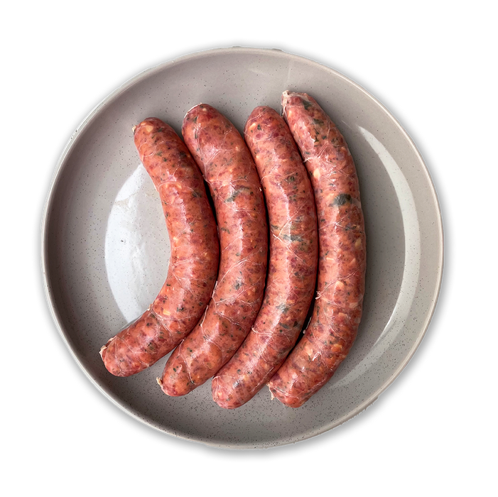 Jalapeño and Cheddar Beef Sausage ~ 600g  (4 pack)