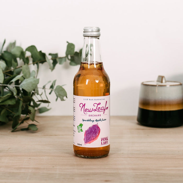 New Leaf Orchard Sparkling Pink Lady Juice (6-pack)
