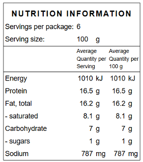 Pork BBQ Sausages -600g