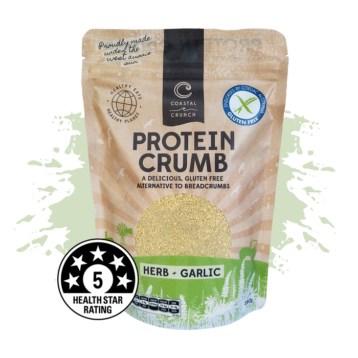 Protein Crumbs- Herb & Garlic -280g - [GF]