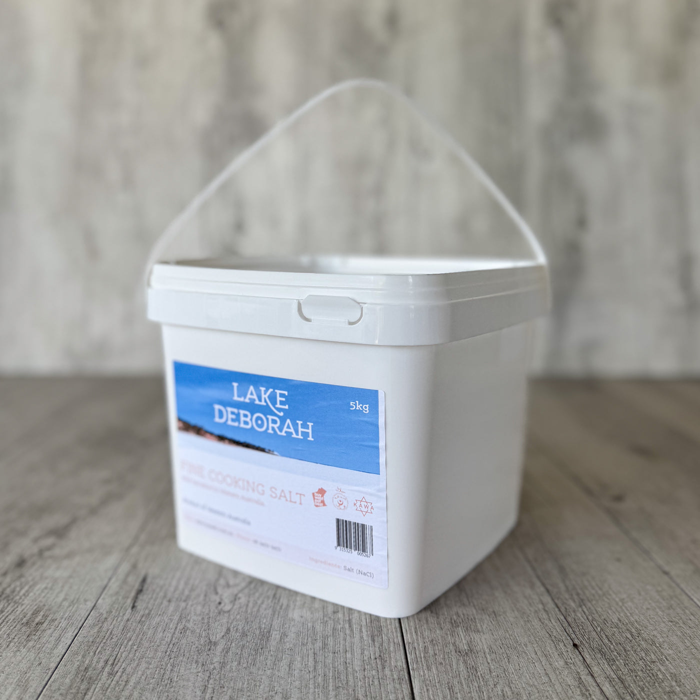 Lake Deborah Pure Lake Fine Cooking Salt - 5kg Bulk Tub — Dirty Clean Food