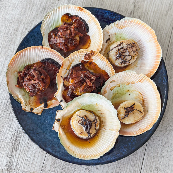Shark Bay Half Shell Scallops - 1 dozen