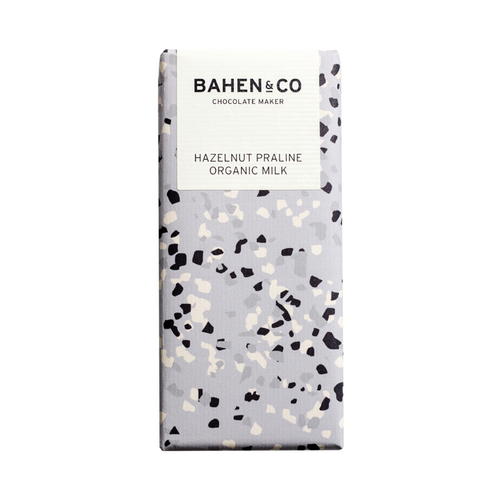 Hazelnut Praline Organic Milk Chocolate Bar 75g