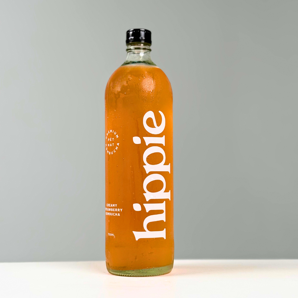 Hippie Kombucha- Creamy Strawberry
