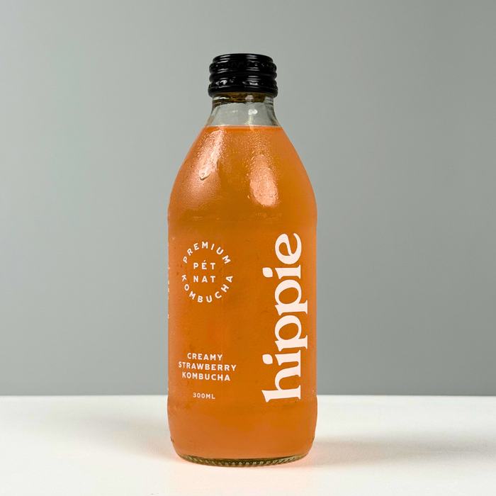 Hippie Kombucha- Creamy Strawberry