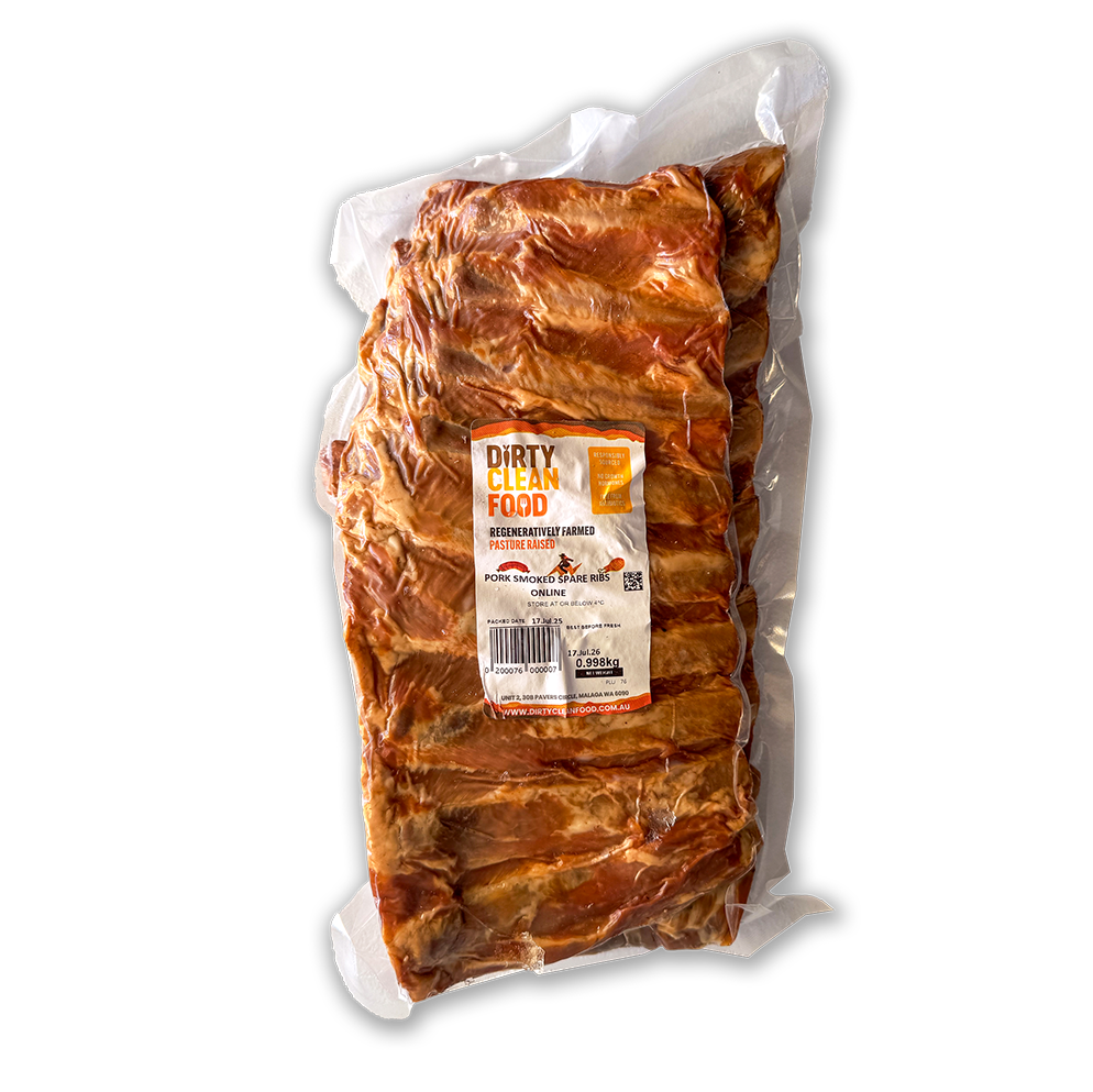 American Style Smoked Pork Ribs - 900g — Dirty Clean Food