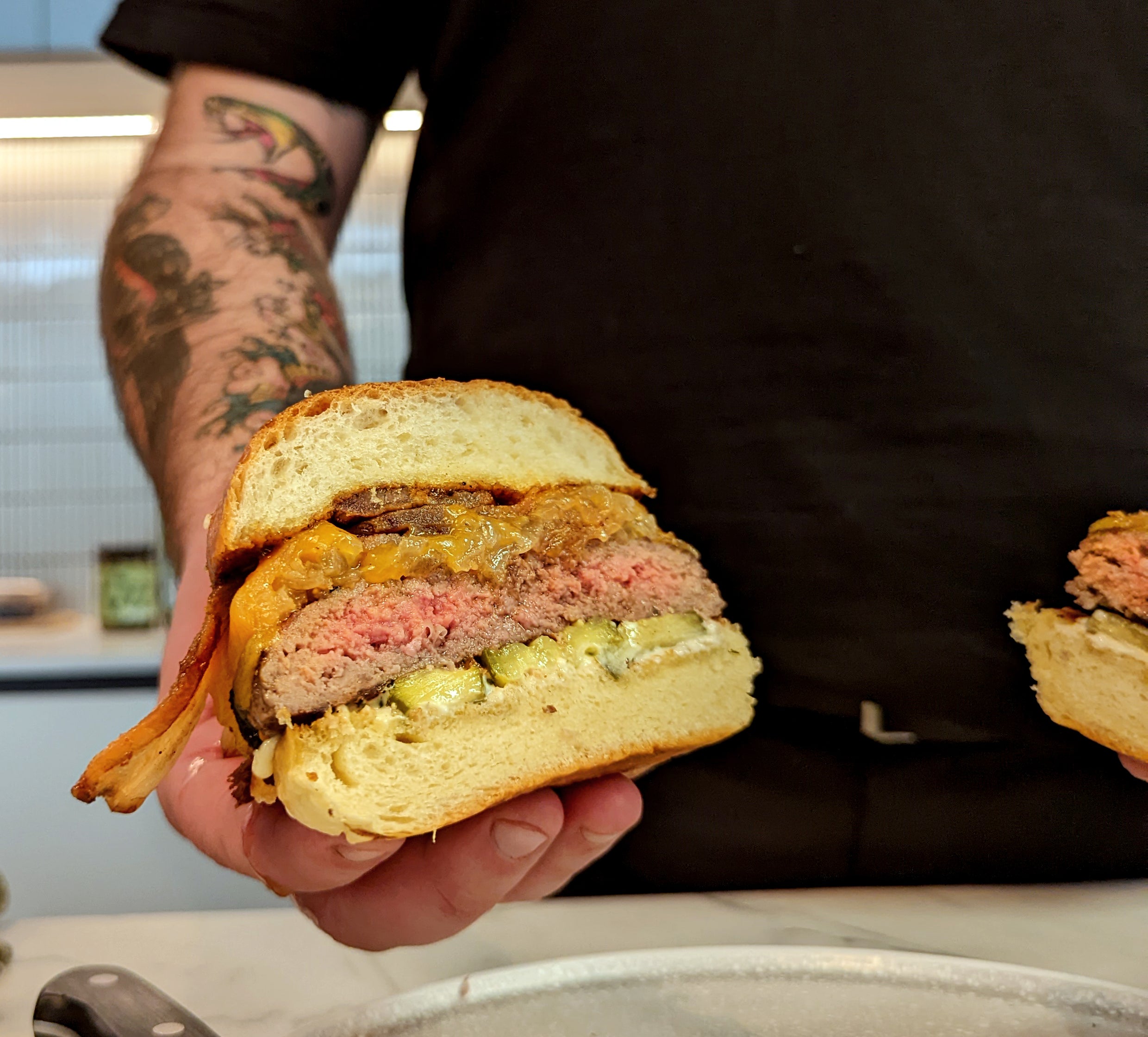 Chuck & Brisket Burgers (2 x 220g) Perth Delivery Dirty Clean Food