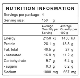 Beef Chilli Sausage - 600g (4 pack)