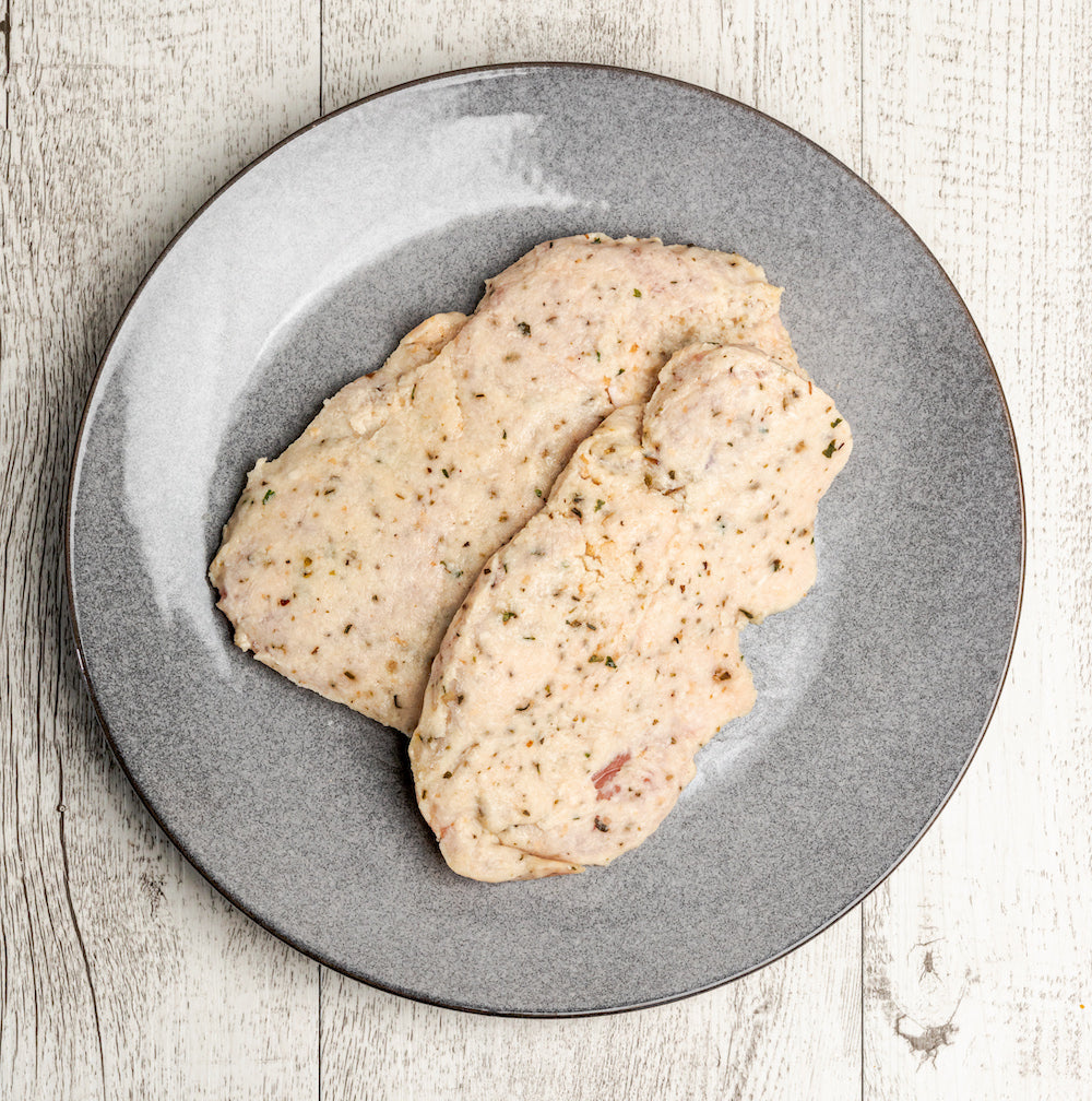 Garlic Chicken Schnitzel (290g) Perth Delivery Dirty Clean Food