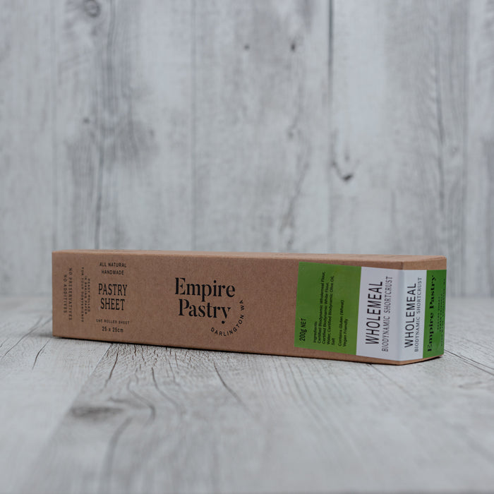 Empire Pastry - Wholemeal Biodynamic Shortcrust Sheet 200g