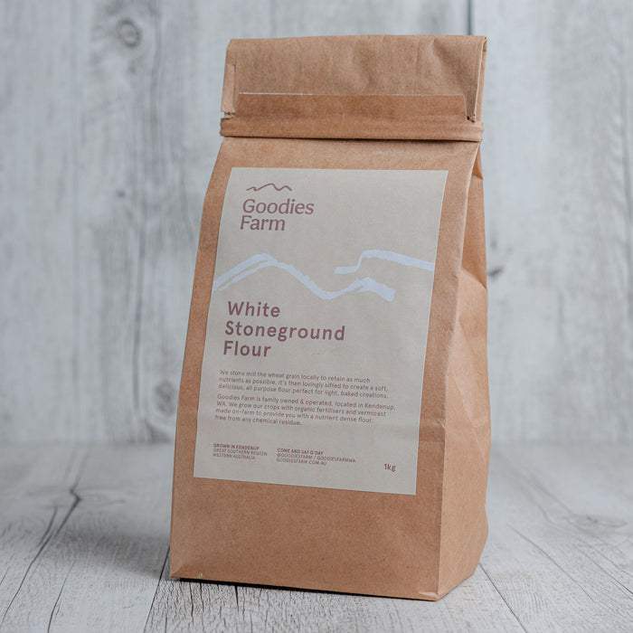 Goodies Farm White Stoneground Flour (1kg)