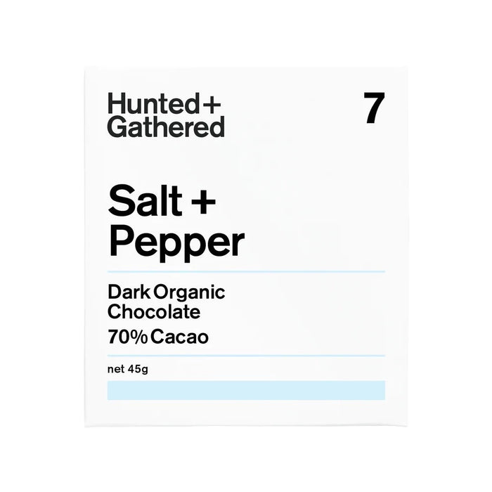 Hunted+Gathered Salt and Pepper chocolate bar 45g