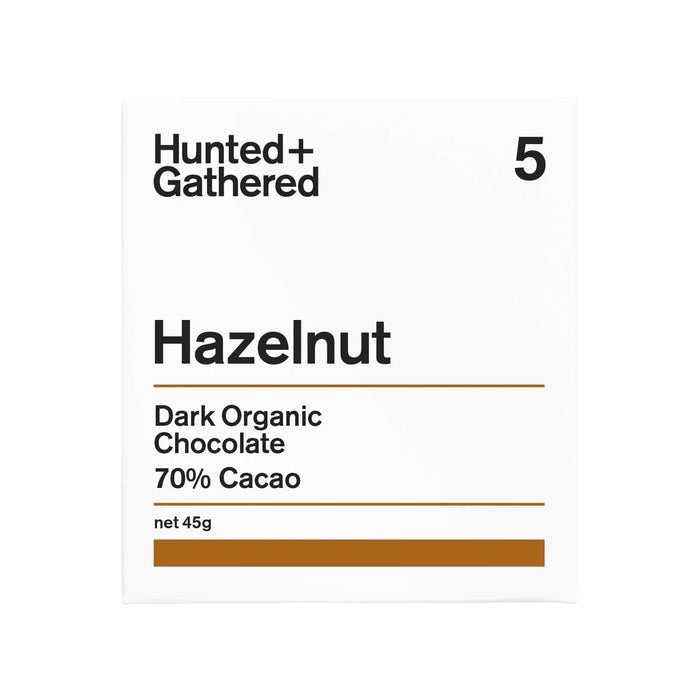 Hunted+Gathered Hazelnut Chocolate Bar 45g