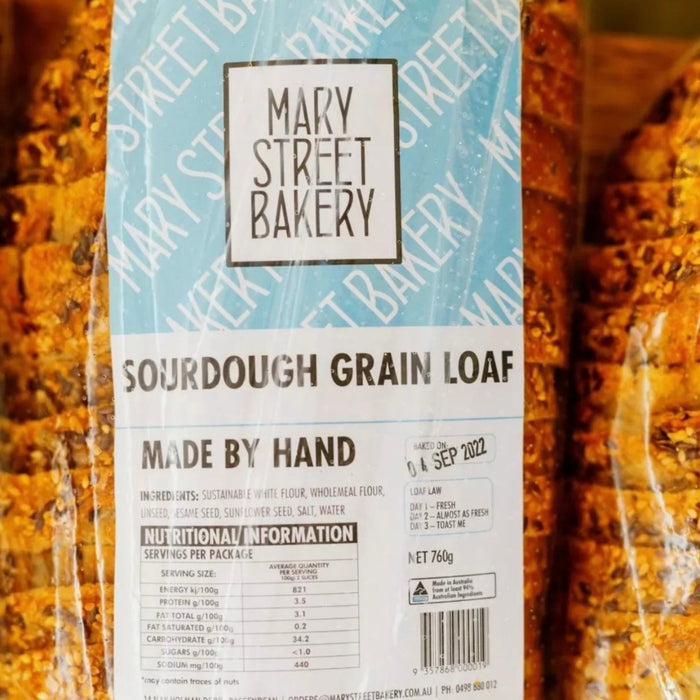 Mary Street Bakery Grain Loaf Sliced (950g Dough Weight)