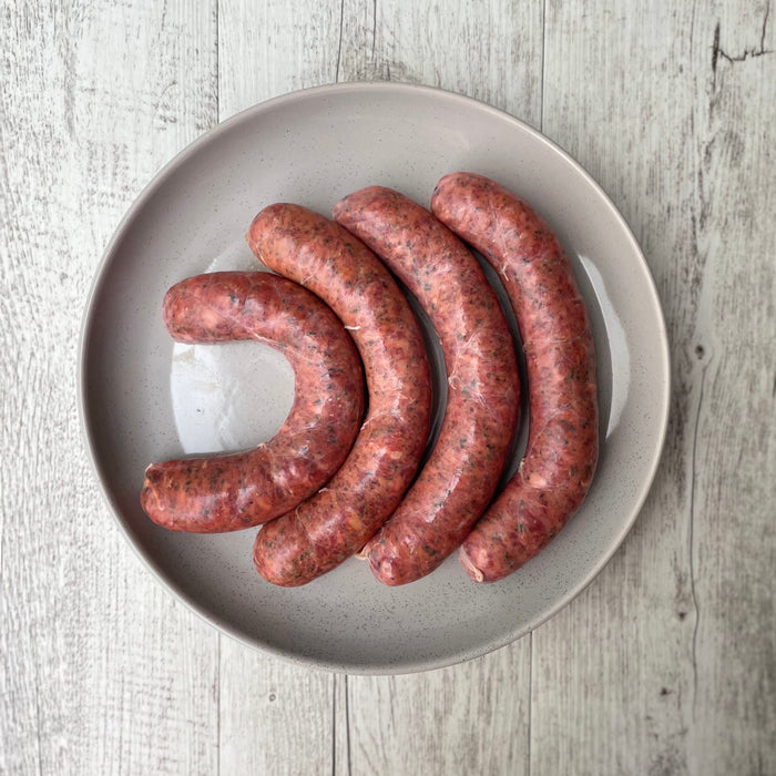 Beef Cracked Black Pepper Sausage - Approx 600g (4 pack)