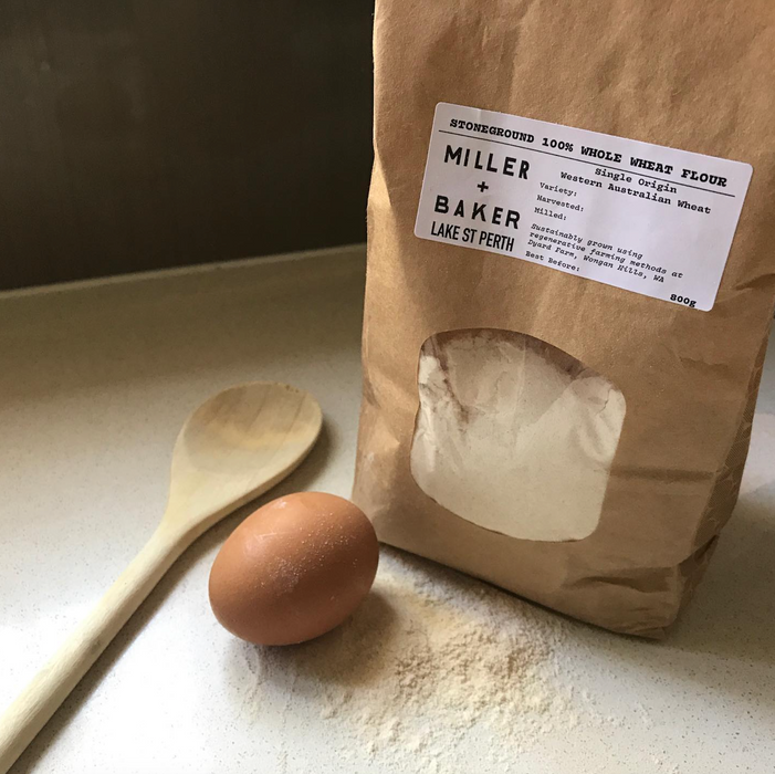 Stone Milled 100% Whole Wheat flour (1kg)