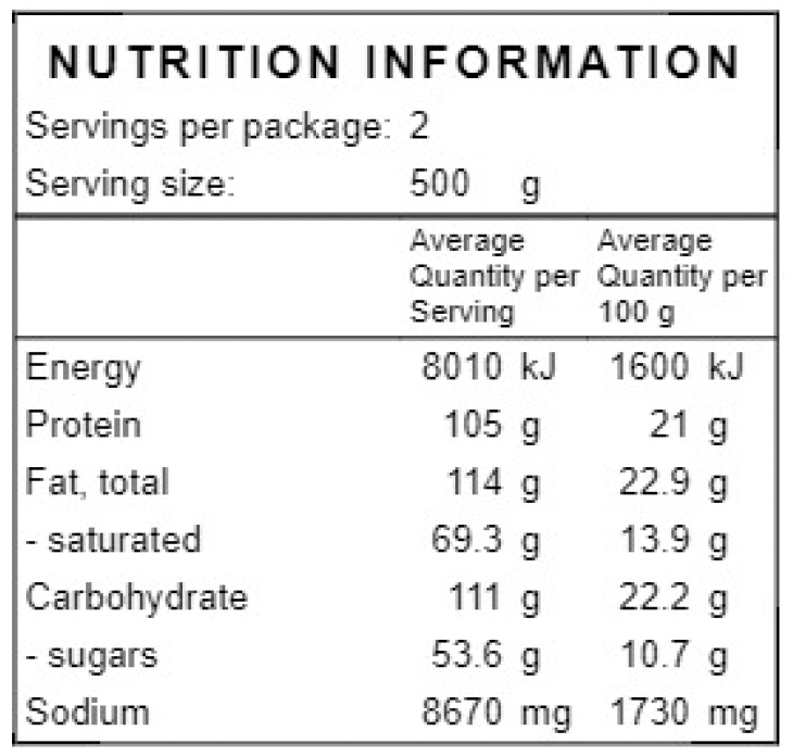 Beef Lasagne 500g (Single Serve)