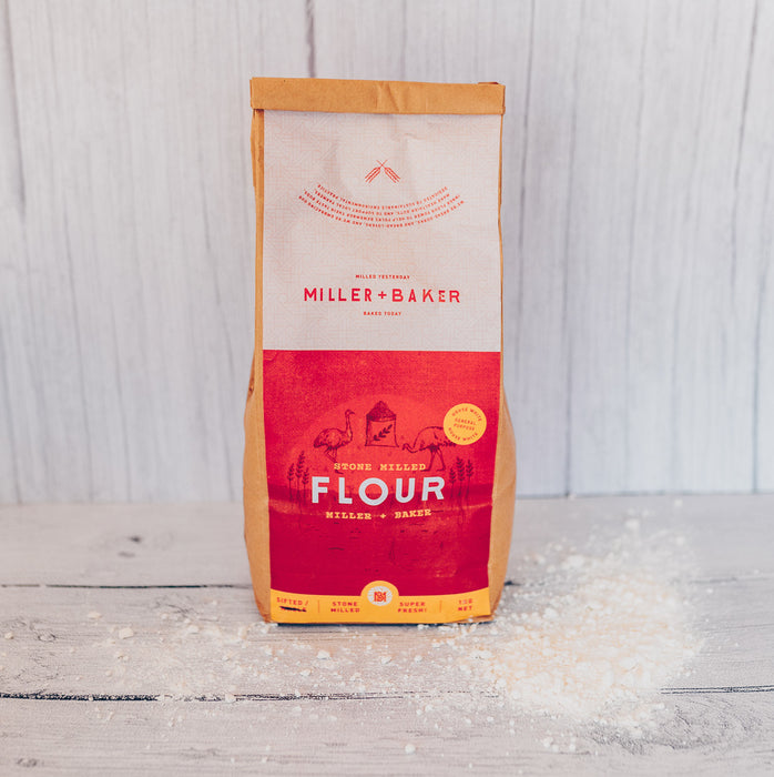 Stone Milled 100% Whole Wheat flour (1kg)